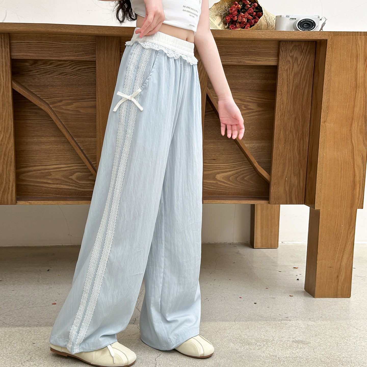 Women's & Children's Trousers Summer Western Style Fashion Casual Teens Thin Children's Pants