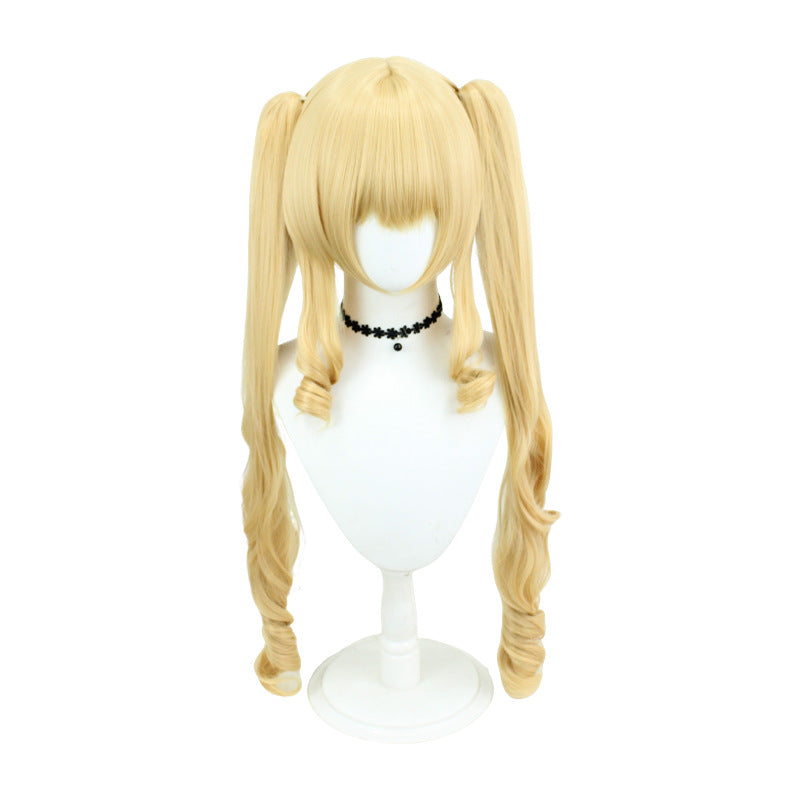 Real Red Honey Color Fiber Roman Curly Cos Wig