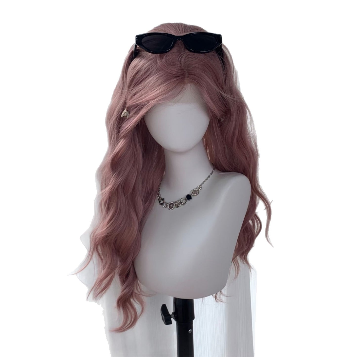 Style Fog Pink Curly Hair Water Ripple Mori Extra Volume Wig Long Curls