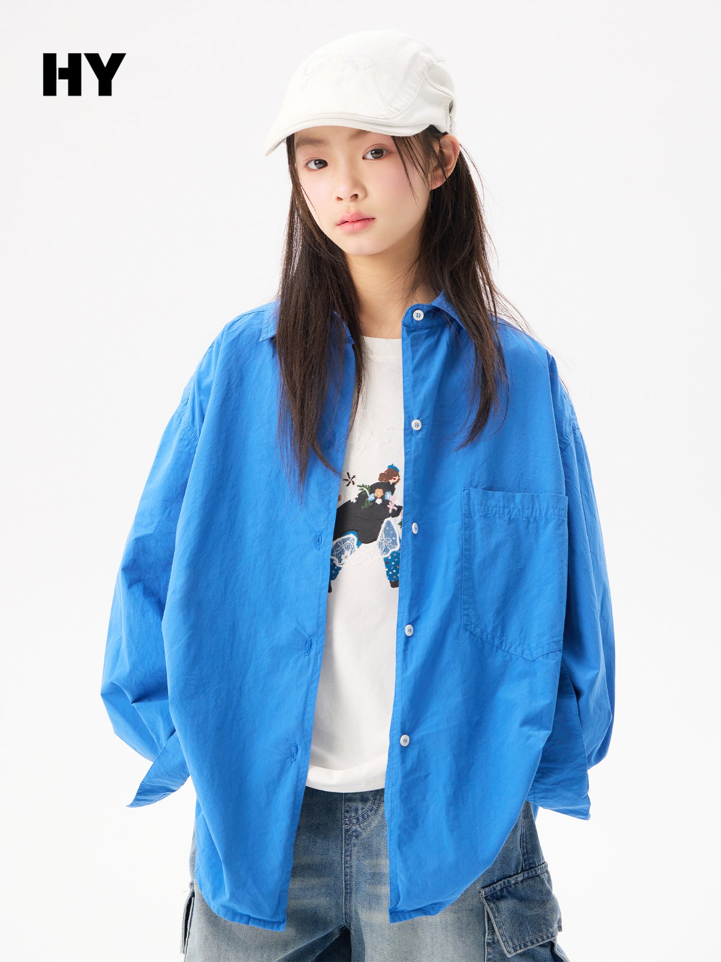Children's Clothing Spring Wear Outer Boys Tops Small Teen Children's Shirt