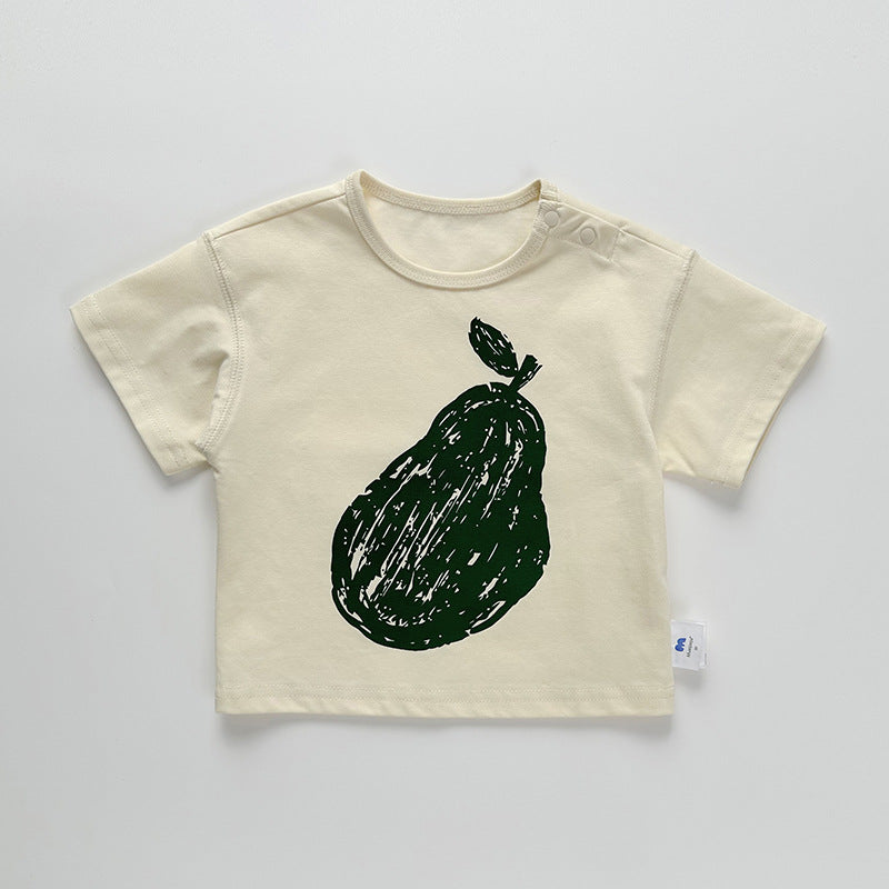 Children's Nordic Style Boys Short Sleeve Clothes Children's T-shirt
