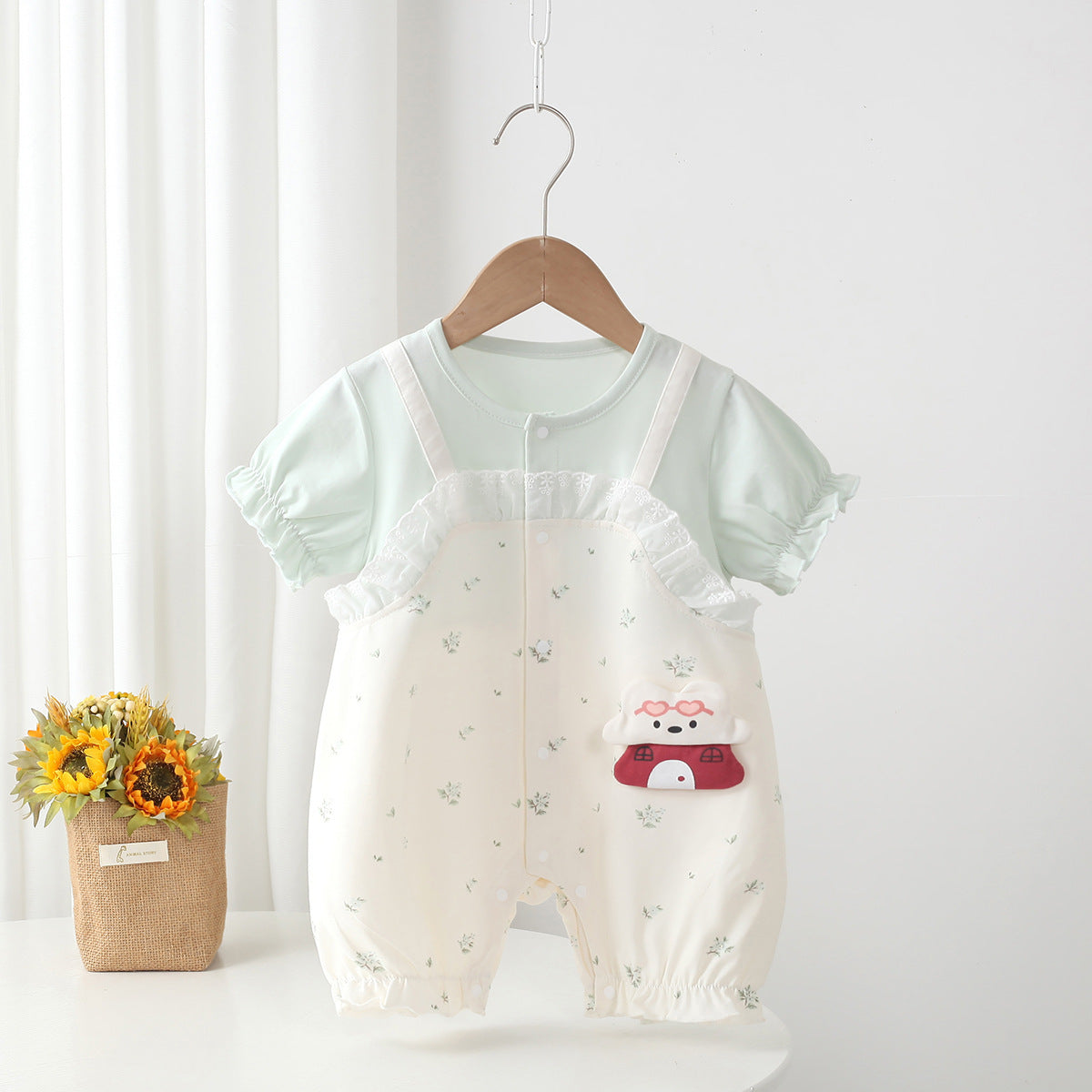 Summer Fake Suspenders Western Style Doll Jumpsuit Cute Going Out Jumpsuit, Climbing Suit