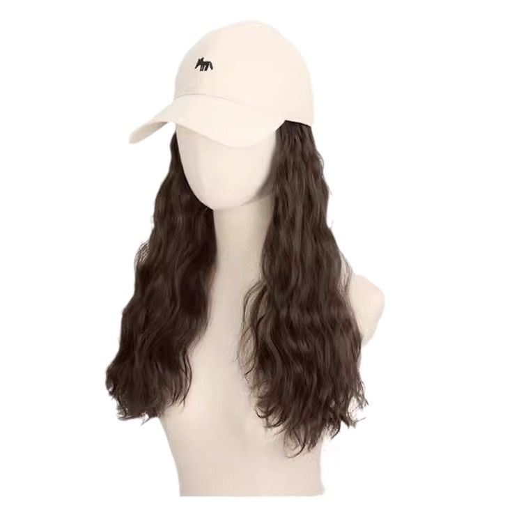 Hat Integrated Female Fox Baseball With Other Wig