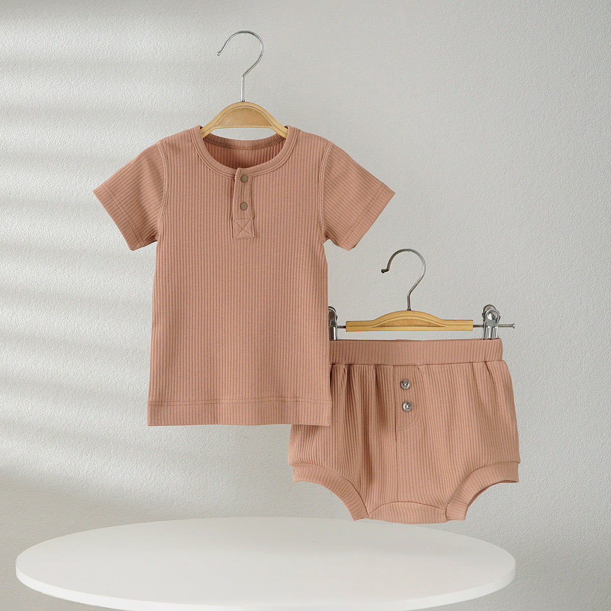 Sleeve T-shirt Shorts Sheath Pants Two-piece Breathable Pajamas Children's Suit