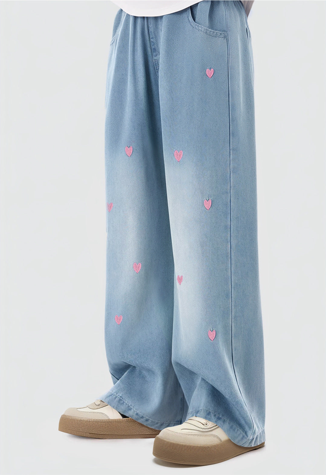 Children's Jeans Summer Wear Medium Big Wide Children's Pants