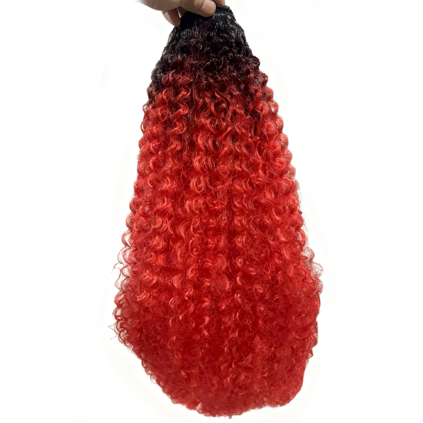 African Small Volume Drawstring Long Hair Wig Ponytail