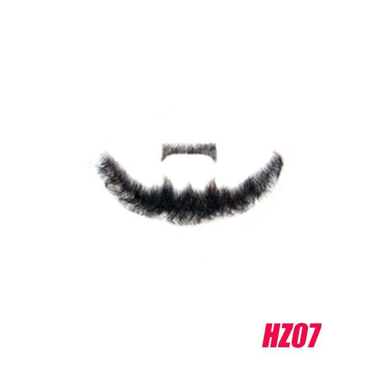Film Television Hand-woven Beard Props Real Human Hair Men's Wig