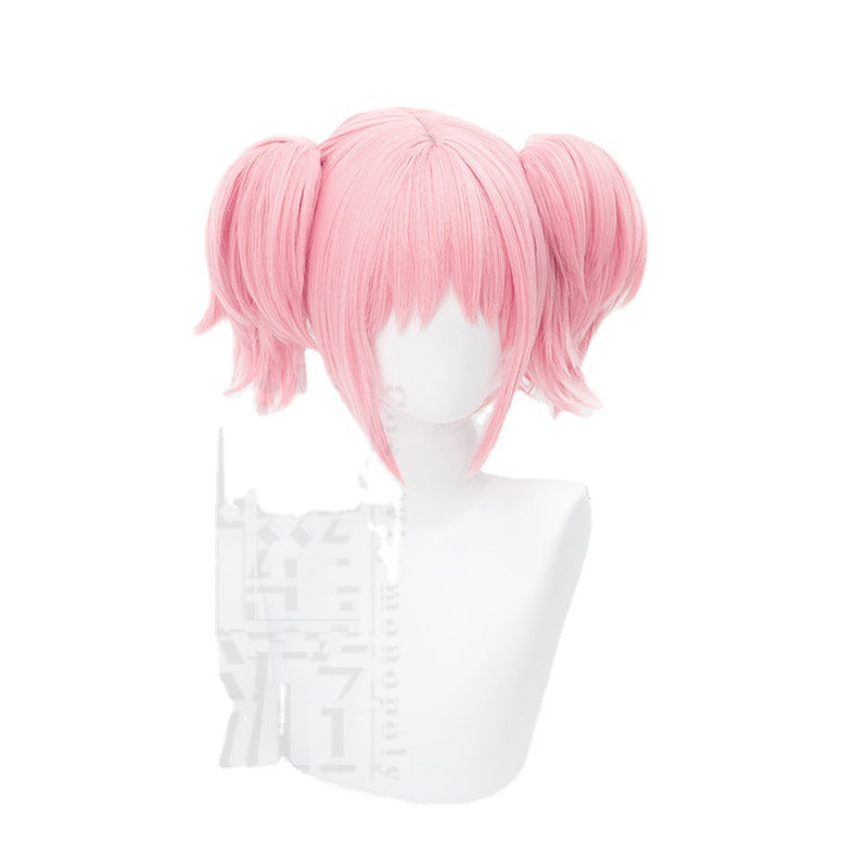 Travel Magi Square Pink Short Double Cos Wig