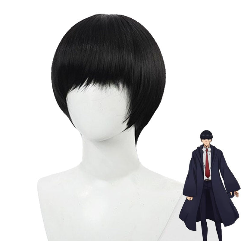 Physical Magic Makes Matthew Black Pot Cover Head Short Hair Cos Wig