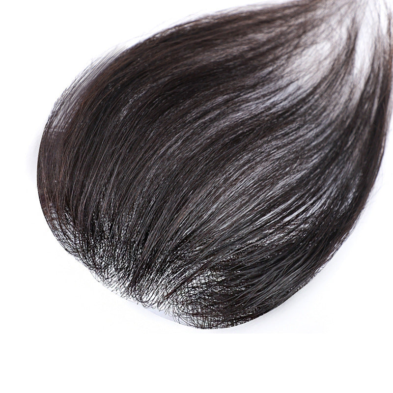 Women's Side Forehead Short Hair Real Straight Biological Scalp Light Invisible Wig Bangs