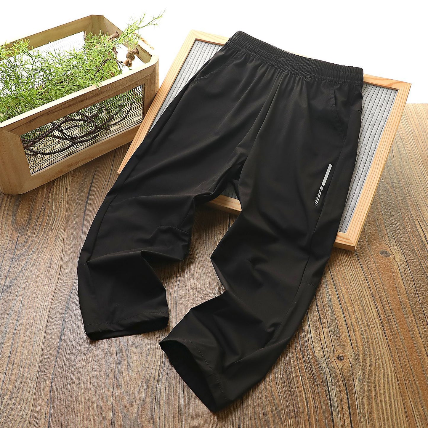 Children's Summer Three-dimensional Clean Waist Middle Big Air Conditioning Trousers Thin Children's Pants