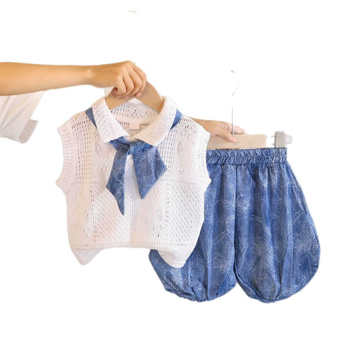 Children's Style Sleeveless Handsome Korean Vest Shorts Children's Suit