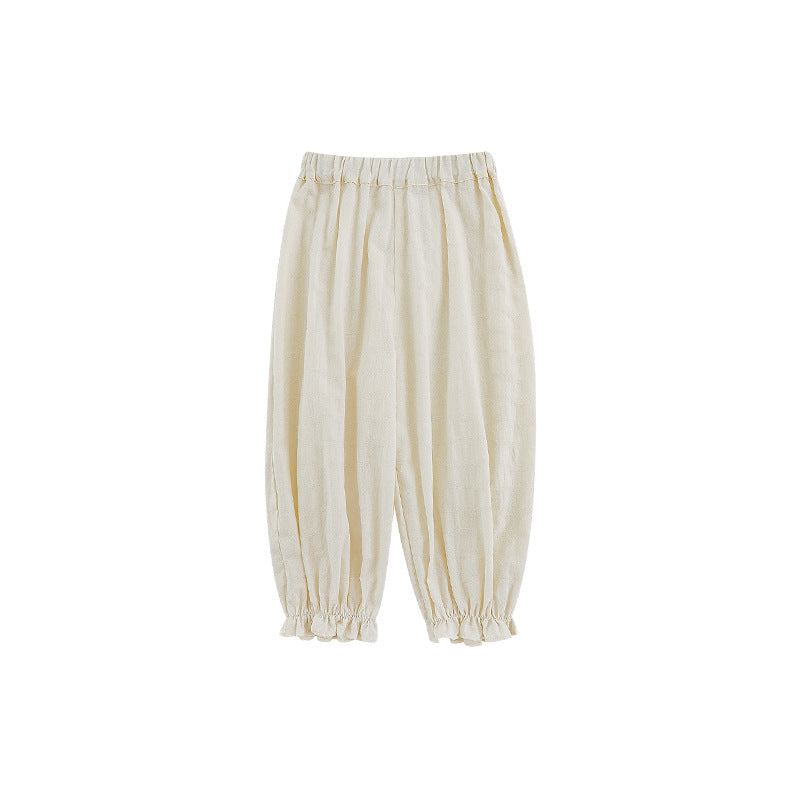 Mori Style Rabbit Lantern Summer Childlike Cute Jacquard Casual Children's Pants