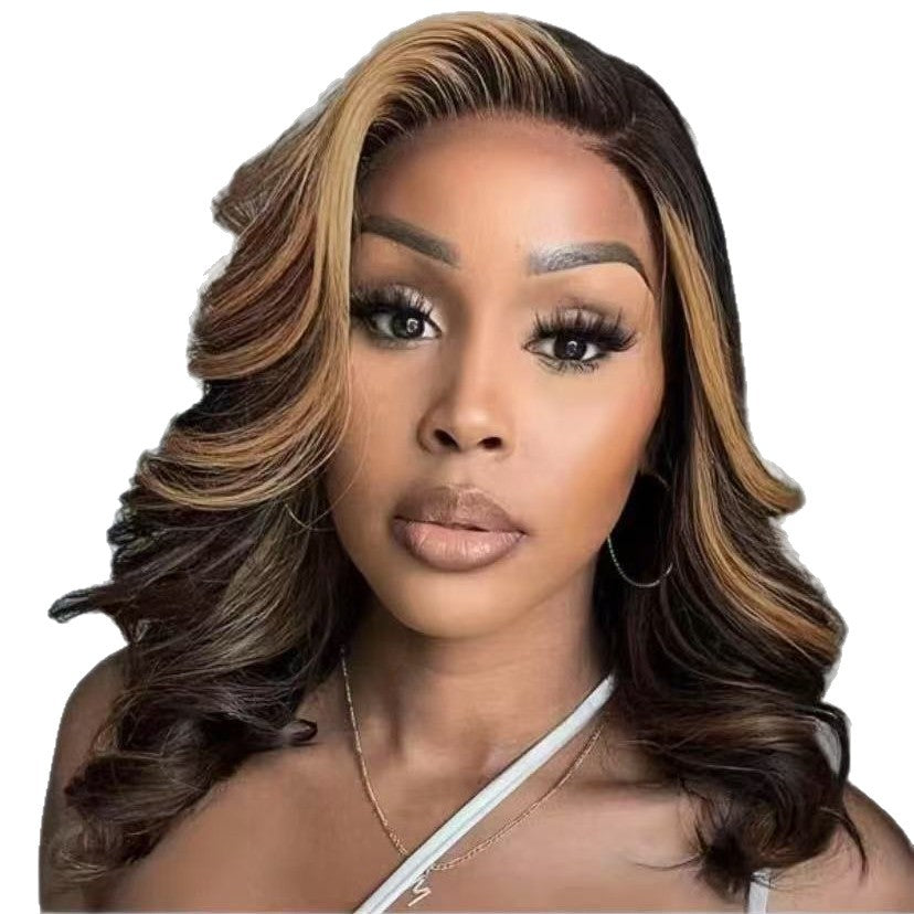 Women's Side Bangs Short Curly Hair Big Wig Long Curls