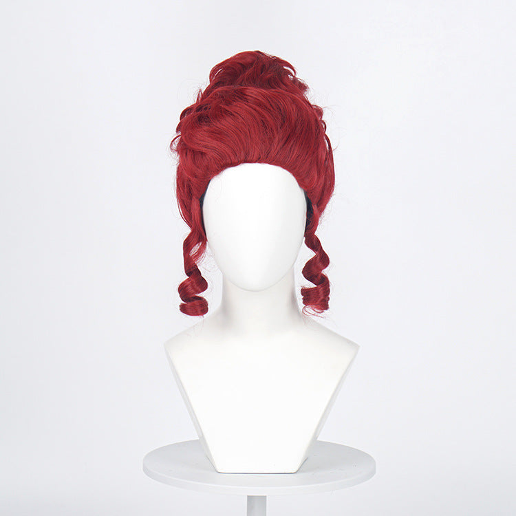 Fluffy Curly Hair Noble Queen Court Masquerade High Plate Cos Wig