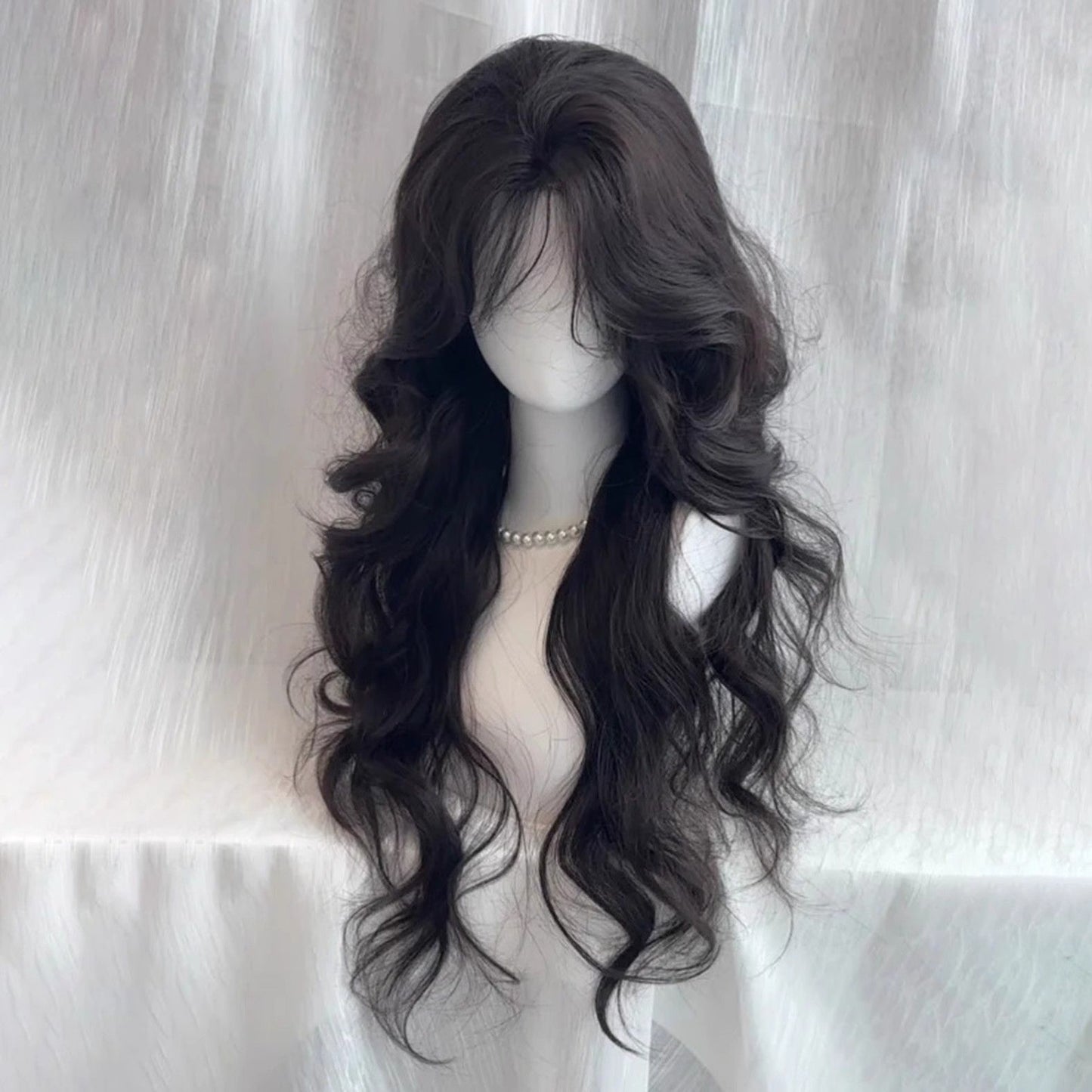 Women's Medium Large Wave Curly Hair Cool Atmosphere Natural Wig Long Curls