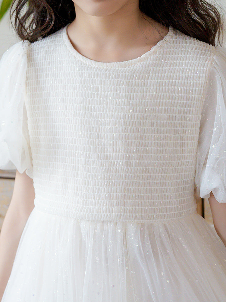 Children's Skirt Summer Short Sleeve Princess Medium Children's Dress