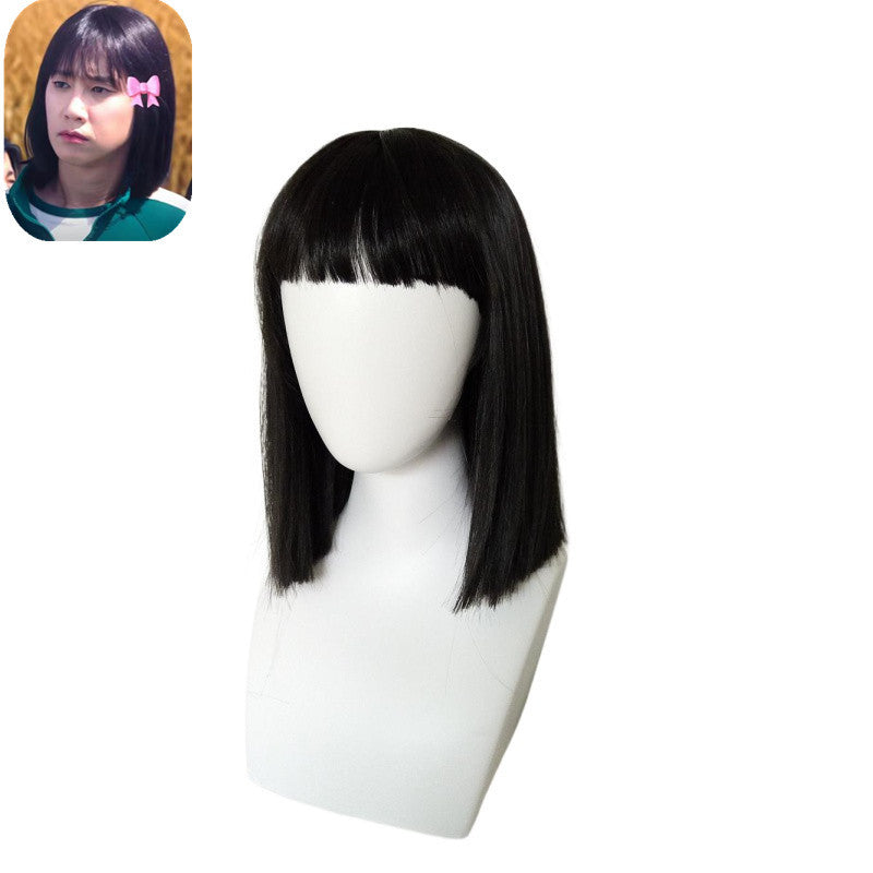 Women's & Men's Short Hair Fiber Cos Wig