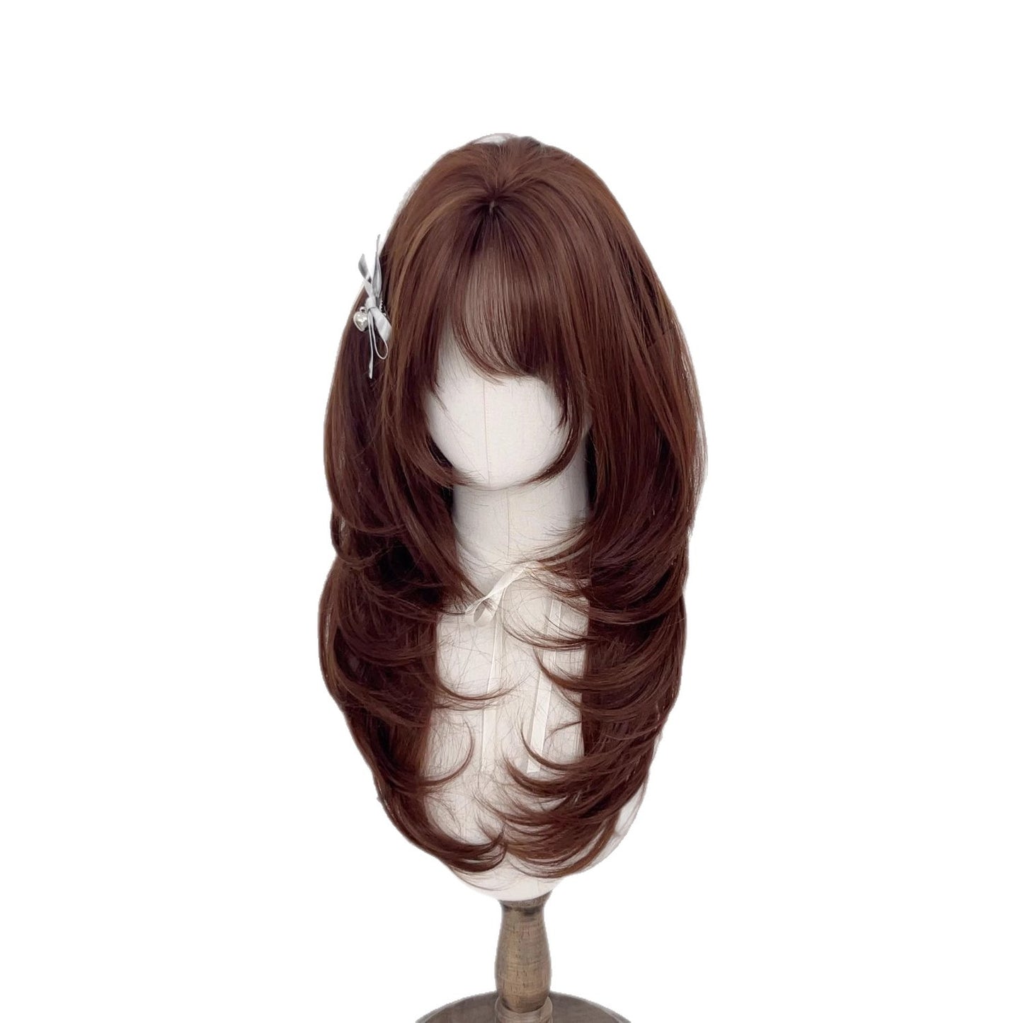 Female High Level Chocolate Brown Little Rose Wig Long Curls