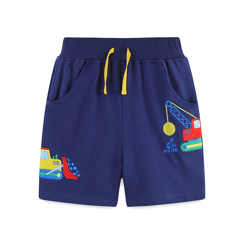 Stylish Summer Embroidered Shorts Casual Fashion Children's Pants