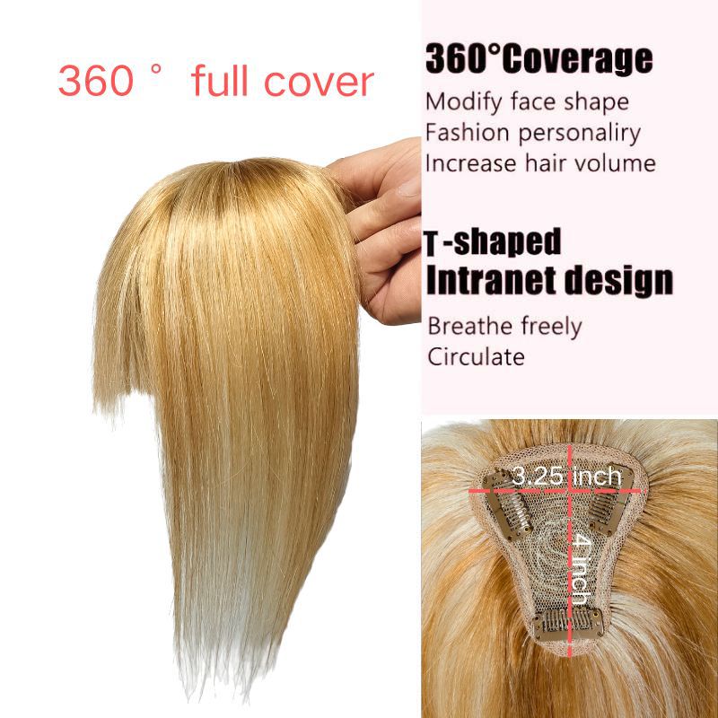 Beautiful Cool Human Head Supplementing Piece Real Hair Wig