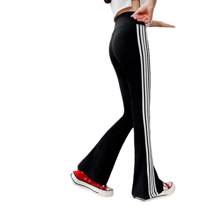 Children's Thin Western Style Fashion Clothing Big Yoga Bottoming Bell-bottom Children's Pants
