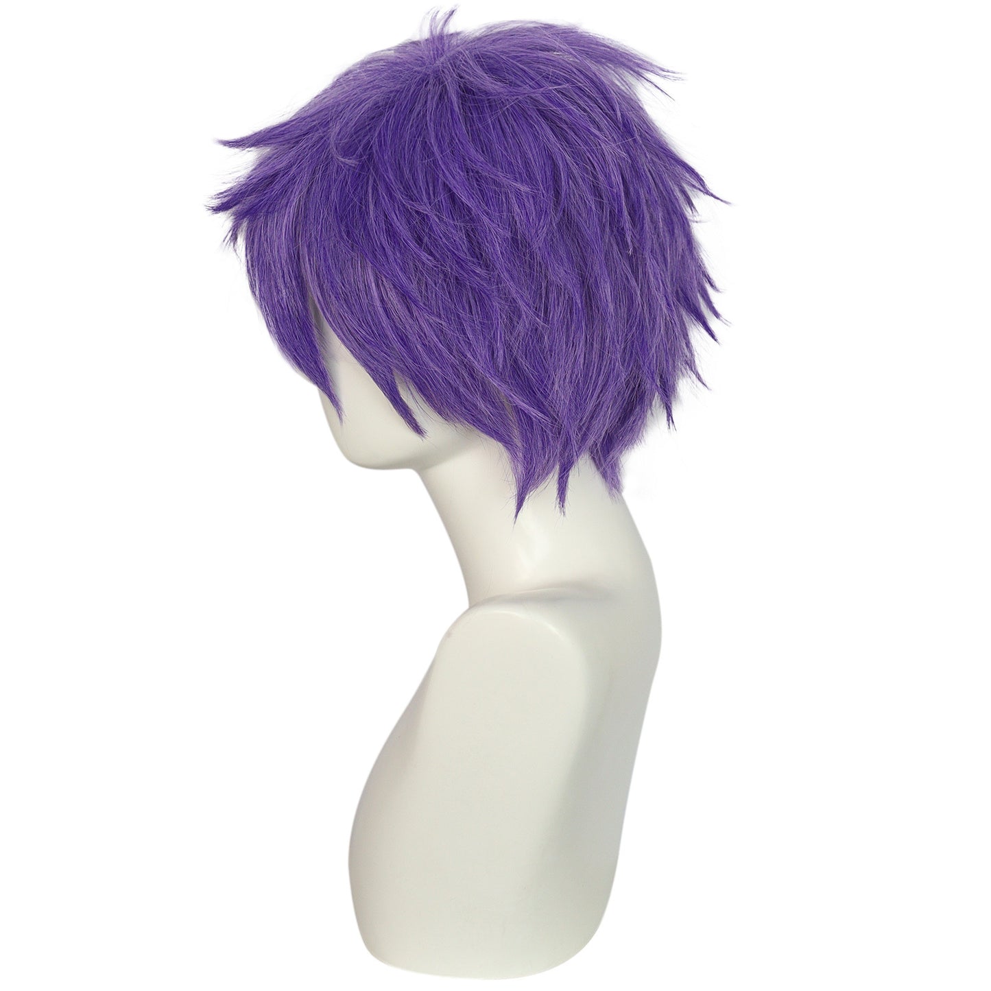 Attractive Anime Universal Purple Short Hair Cos Wig