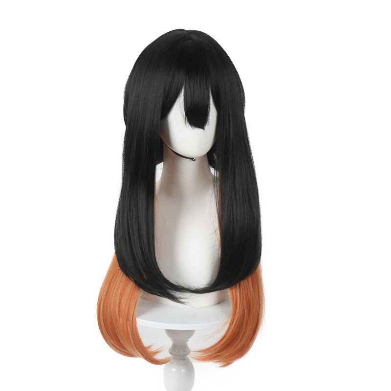 Waste Battle Ghost Amaya Black Gradient Cos Wig