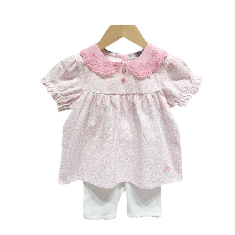 Children's Clothing Summer Short Sleeve T-shirt Leggings Children's Suit