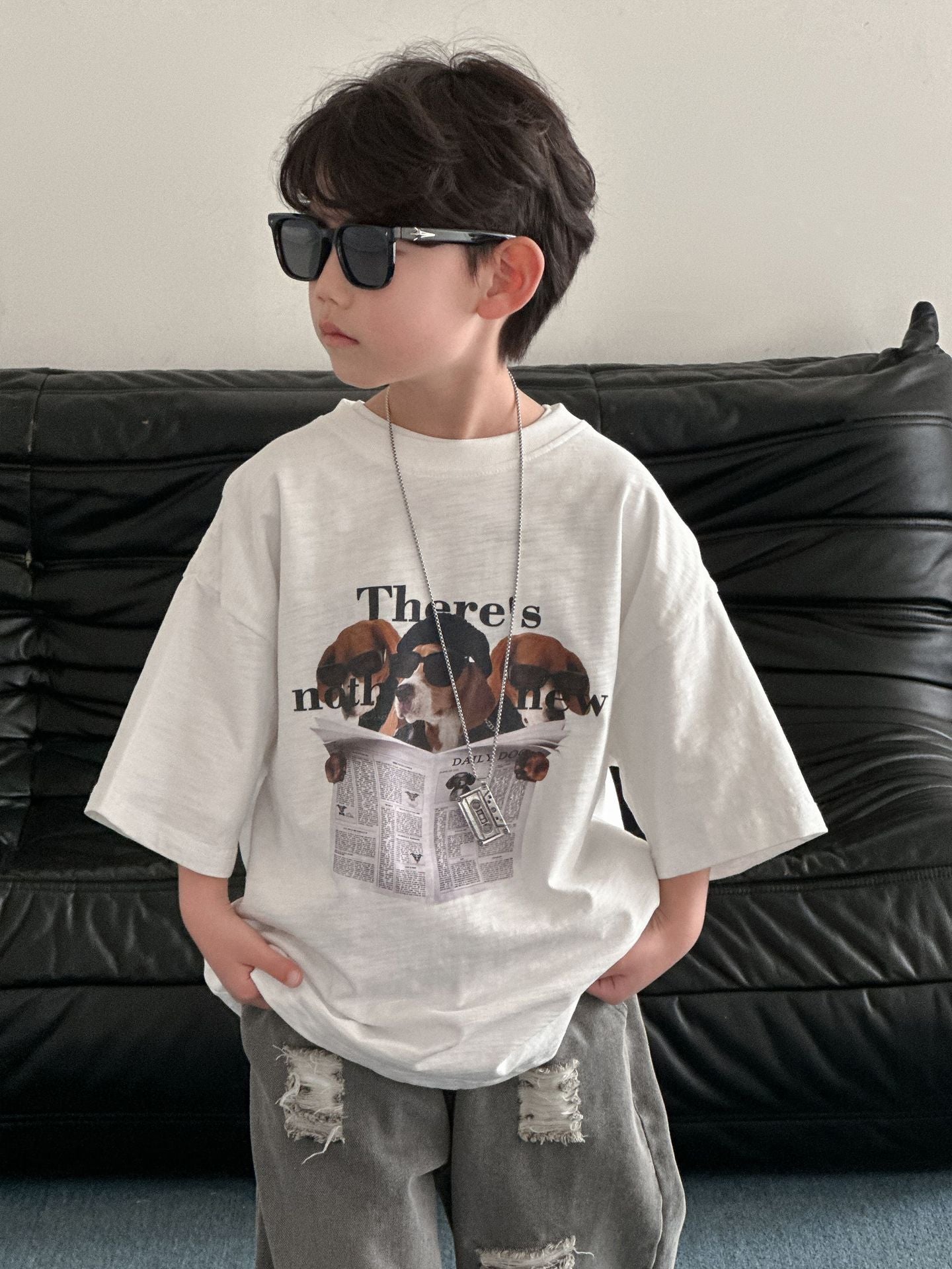 Children's Cotton Summer Korean Style Short Sleeve Thin Small Children's T-shirt