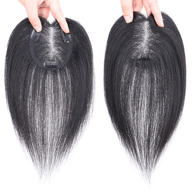 Real Hair Silk Swiss Net Set Head Replacement White Invisible Wig
