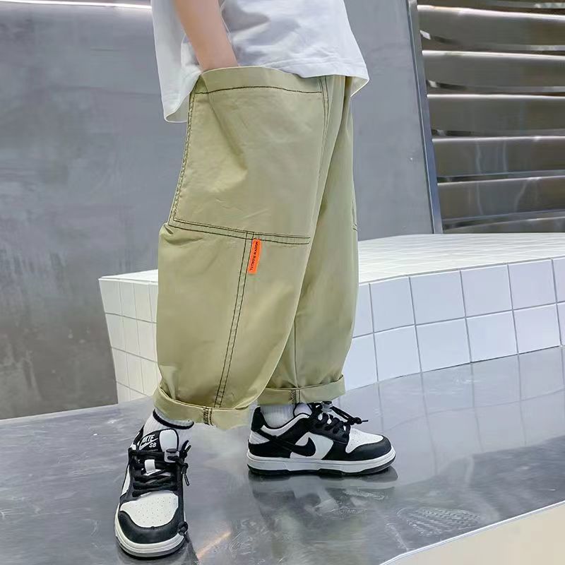 Children's Thin Anti Mosquito Middle Big Tide Children's Pants