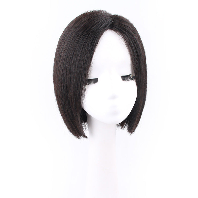 Female Edge Front Top Delivery Needle Random Sewing Realistic Natural Real Hair Wig