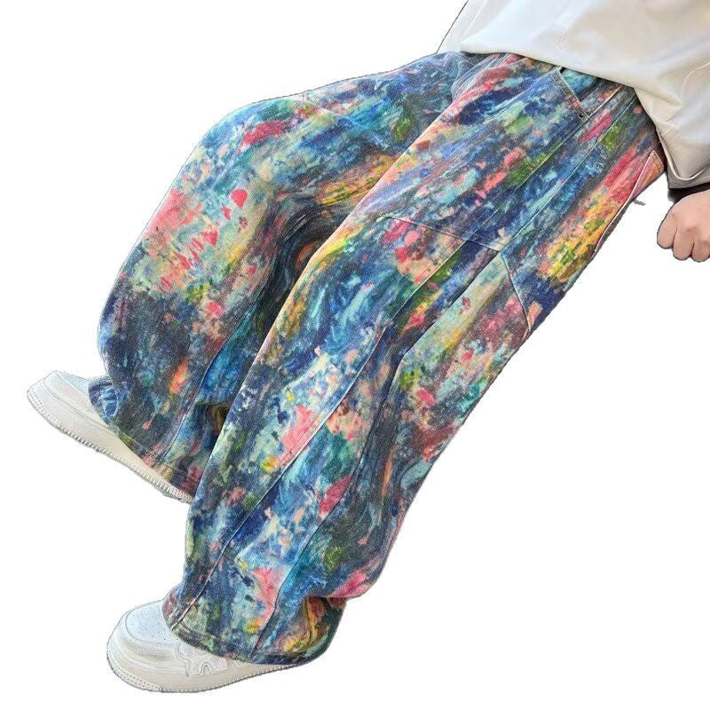 Boys Spring Clothing Wear Casual Trousers Fried Street Children's Pants