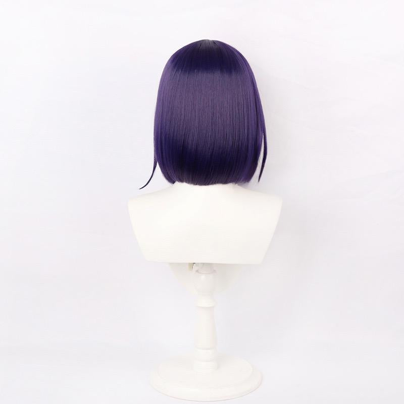 War Period Final Defense School Horse Dark Purple Highlighted Gray Cos Wig