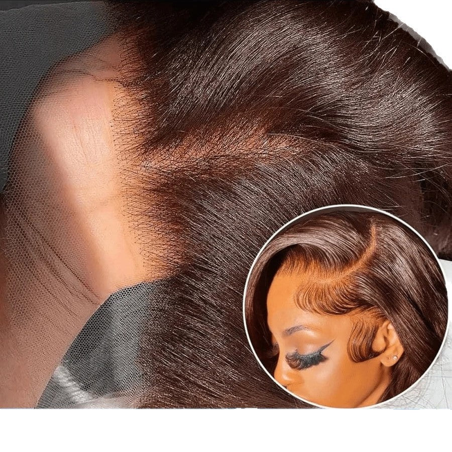 Graceful Front Lace Short Curly Hair Wig Long Curls