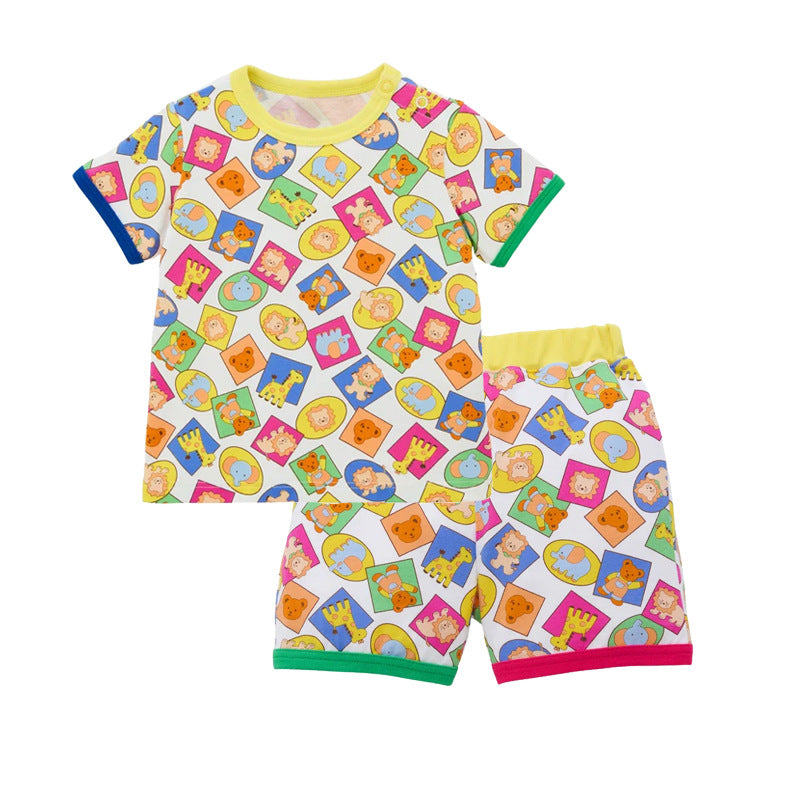 Zoo Bear Full Print Short Sleeve Children's T-shirt