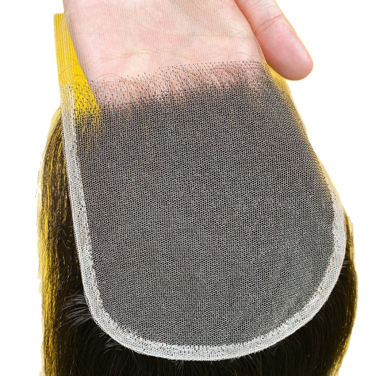 Swiss Net Block Hand Woven Piece Real Hair Wig