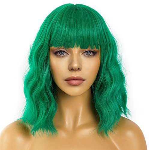 Durable Festival Female Water Ripple Fluffy Wig Short Curly Hair