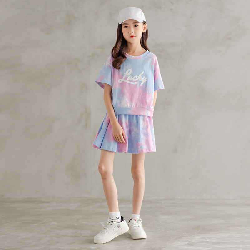 Children's Summer Sports Super Fashionable Clothing Little Printed Children's Suit