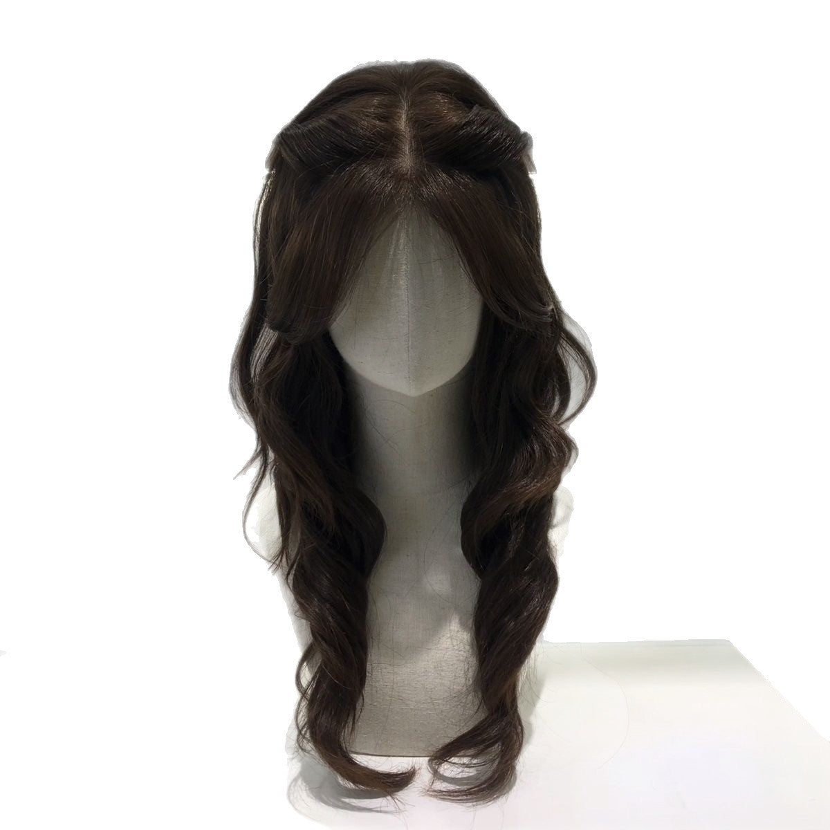 Female Ancient Early Feeling Golden Princess Mid-length Curly Hair Wig Long Curls