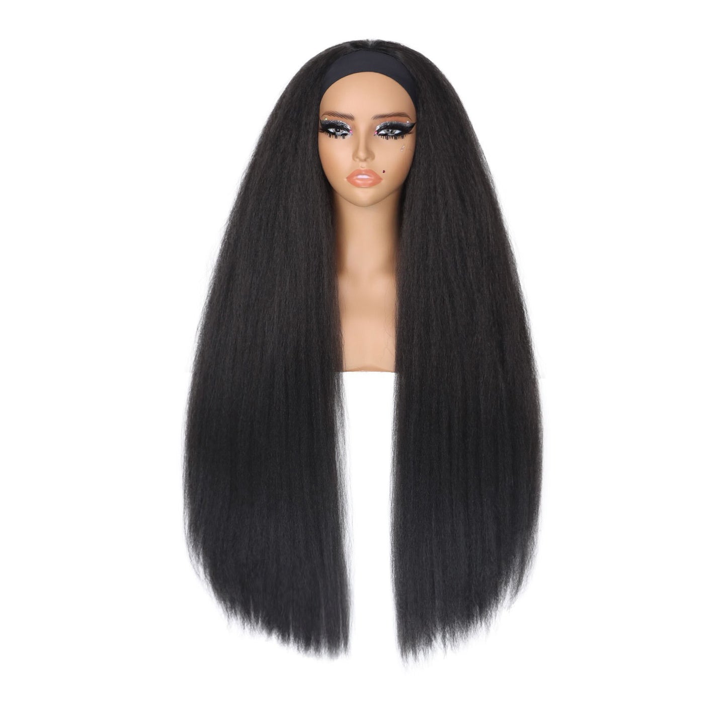 Straight Hair Ice Silk Band Headband Other Wig