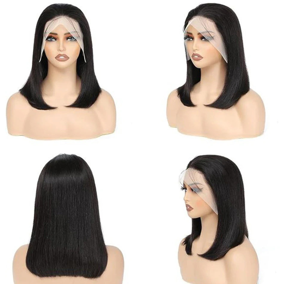 Fashion Stylish Straight Bob Brazilian Human Real Hair Wig