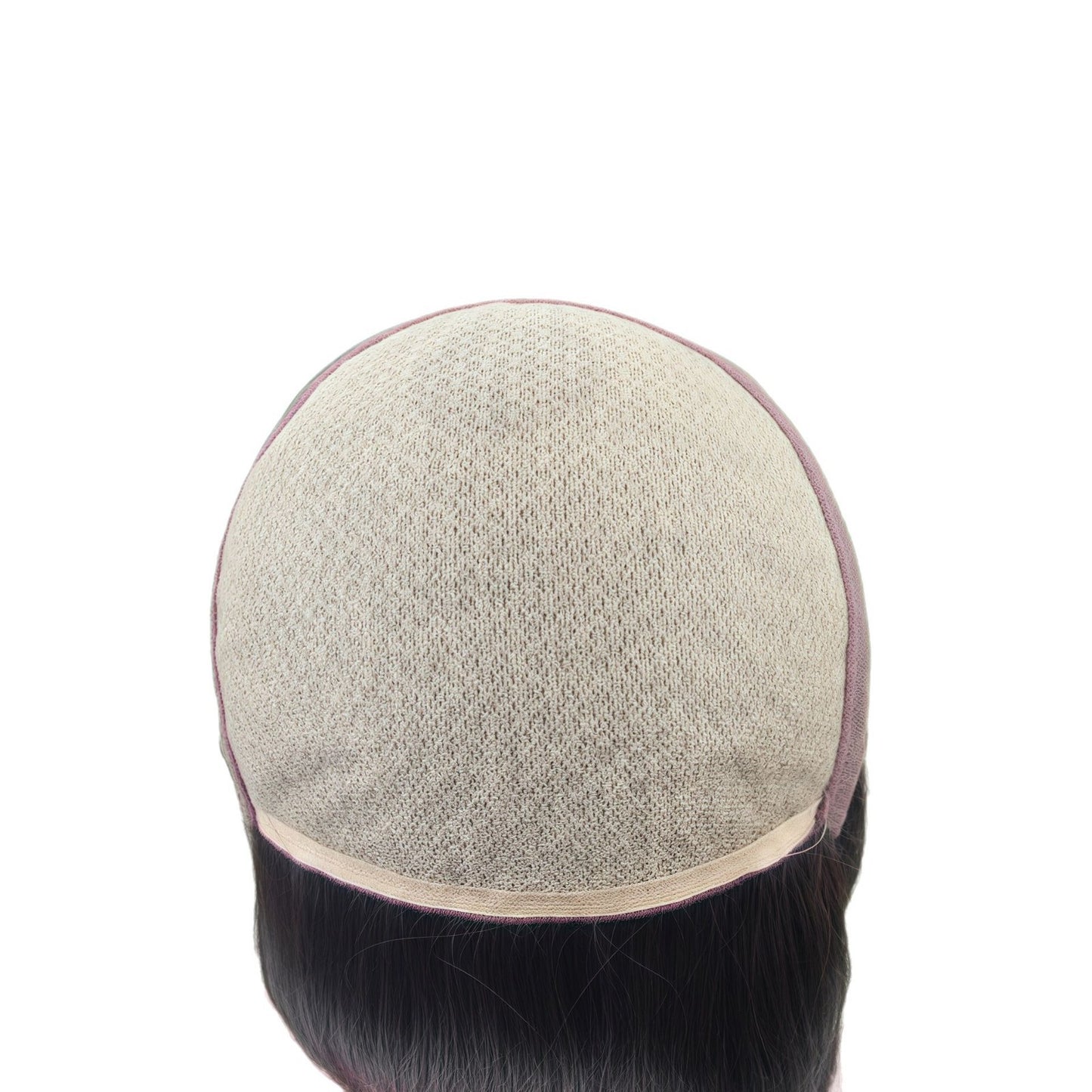 Women's Pin Top Full Hand-woven Headgear Simulation Scalp Braid Long Straight Wig