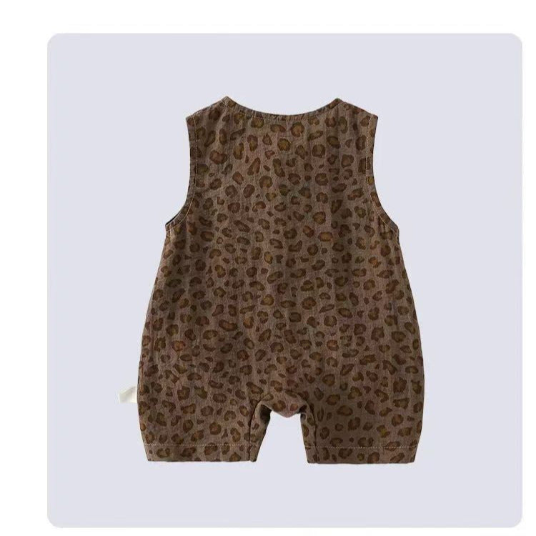 Summer Super Western Style Boy Thin One-piece Cute Clothes Jumpsuit, Climbing Suit