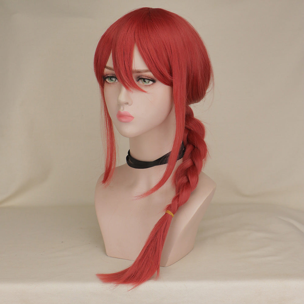 Saw Rose Red Twist Braid Face Collection Early Cos Wig