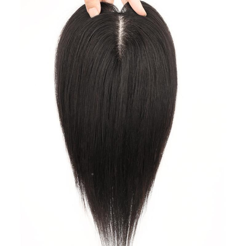 Replacement Fluffy Full Human Cover Gray High Wig