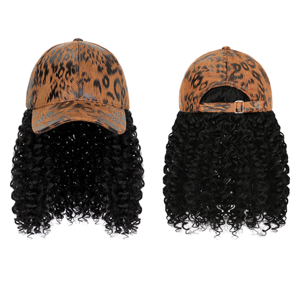 Hooded Short Curly Hair Small Wave Chemical Fiber Head Wig Long Curls