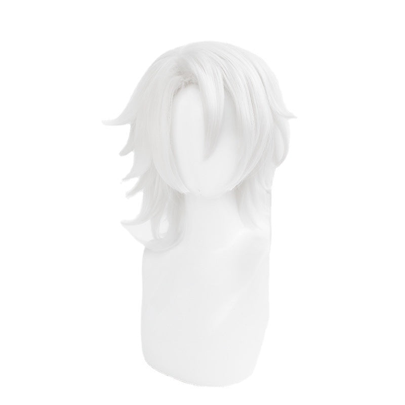 Free Travel No Version White Anime Cos Wig