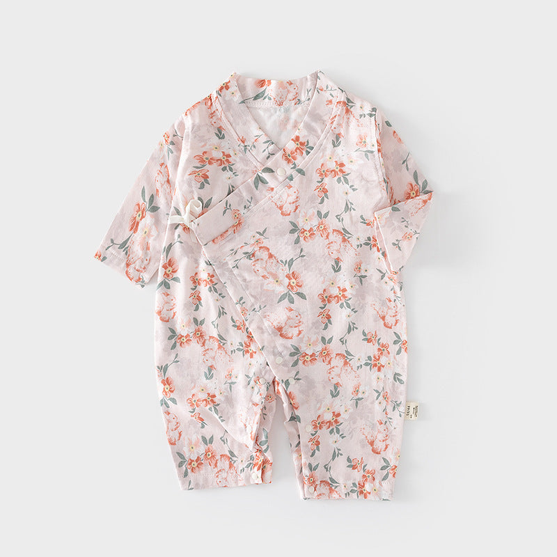 Pure Cotton Rompers Air Conditioning Clothes Born Jumpsuit, Climbing Suit